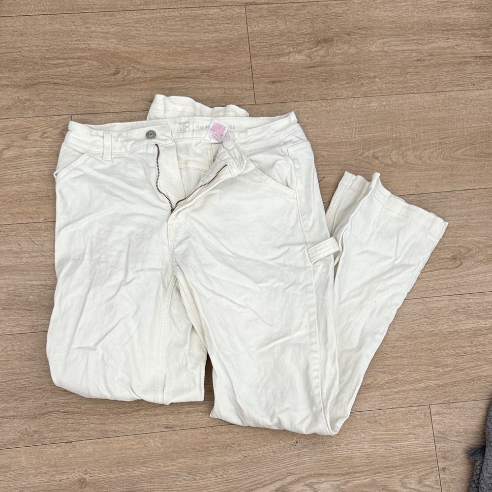 No Boundaries Off-White Flare & Wide Leg Jeans